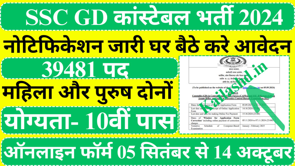 SSC GD Constable Bharti